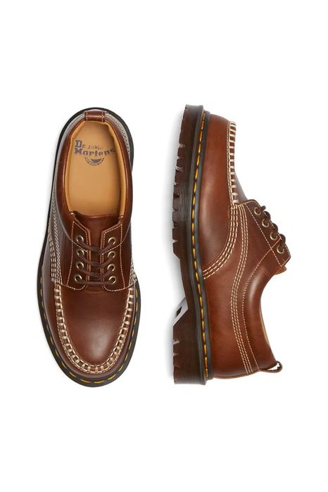 Шкіряні туфлі Dr. Martens Lowell, коричневі