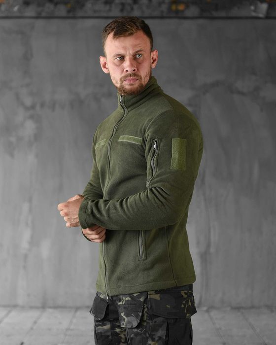Тактична флісовка Polar 280 Олива  S–3XL Тепла військова кофта