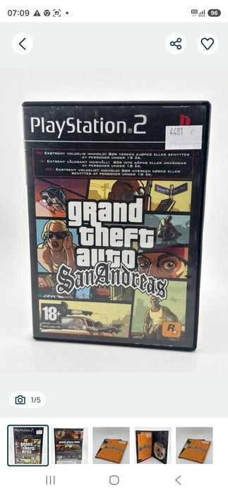 Zestaw 6 gier na Ps2