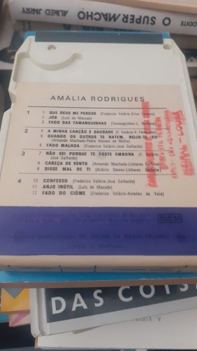 Amália Rodrigues fados cartucho 8 pistas raro