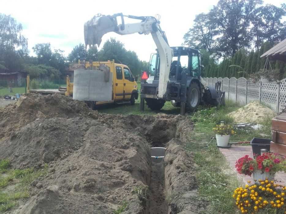 Studnie głębinowe koparko ładowarka minikoparka wywrotka wyburzenia