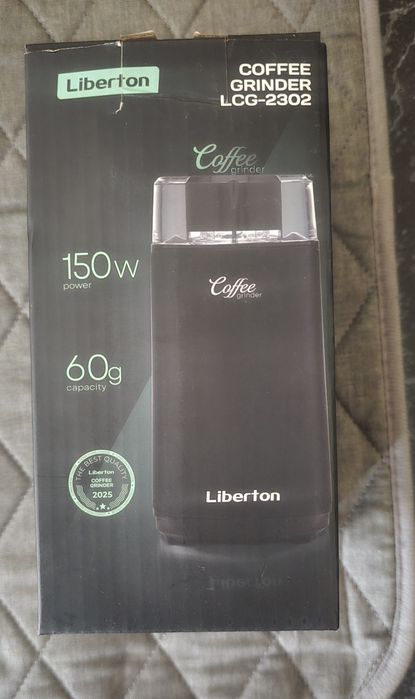 Нова електрична кавомолка Liberton LCG-2302 (150 Вт, 60 г)