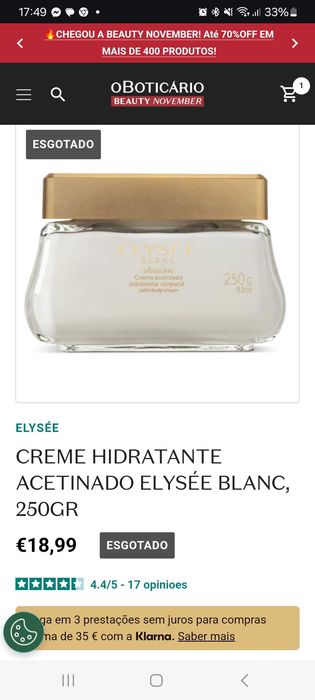 Kit natal Perfume Elysée Eau de Parfum