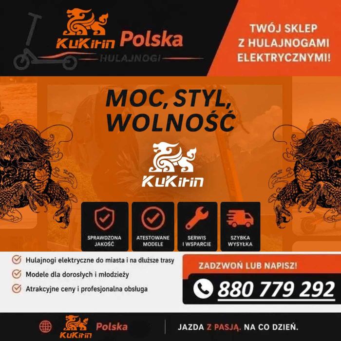 55 KM/H • NOWA KuKirin G2 2026 • 2 LATA GWARANCJI • BESTSELLER • Hulajnoga Elektryczna