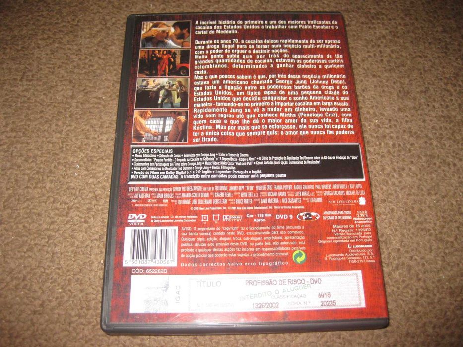 DVD "Profissão de Risco" com Johnny Depp64564347944834121