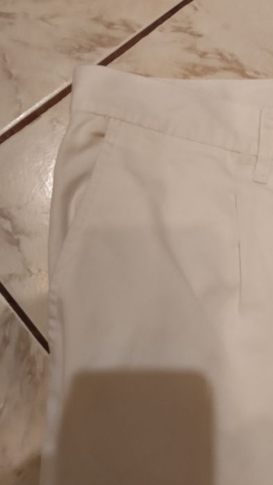 Spodnie męskie białe 42