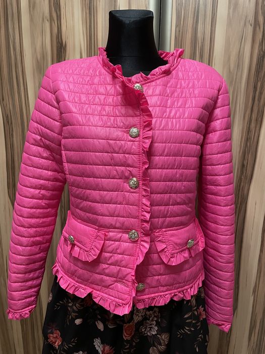 Kurtka pikowana fuksja