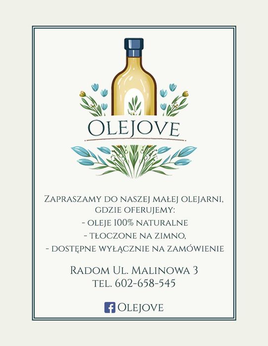 Olej z czarnuszki, ostropestu, pestek dyni, tłoczony na zimno