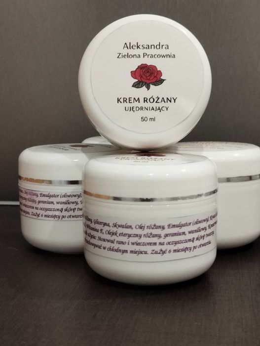 Krem różany ujędrniający – naturalny, handmade