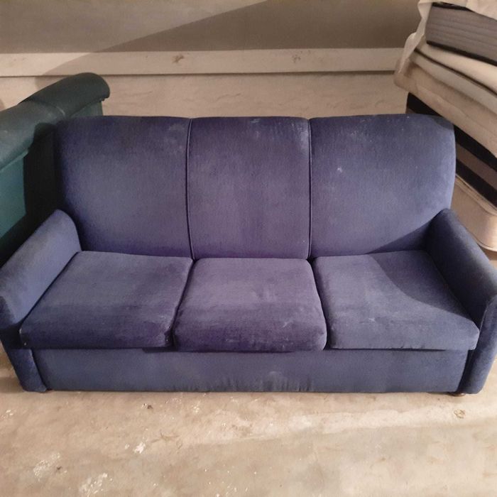 Sofa cama cor azul