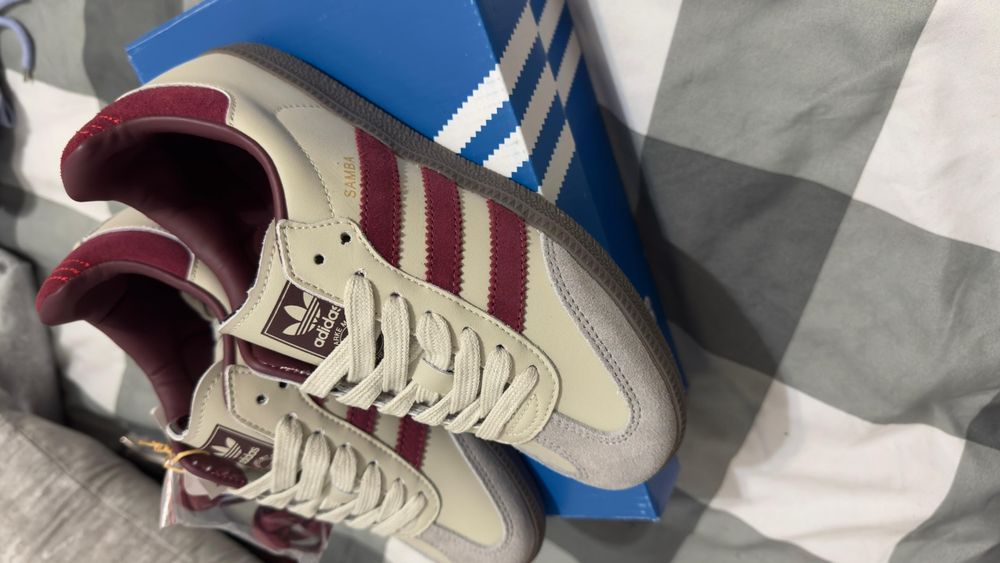 Ténis adidas samba OG putty grey marron