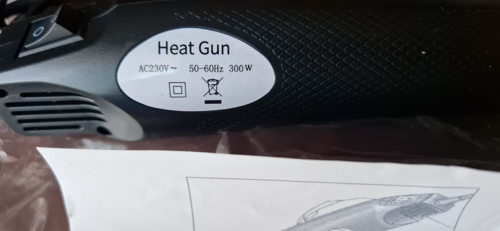 Pistola de calor 220v, ferramenta elétrica, 300w temperatura com supor