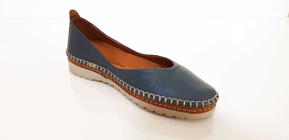 Półbuty damskie skóra blue MANITU rozmiar 41