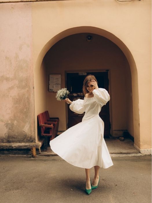 Сукня на розпис , весілля, випускний