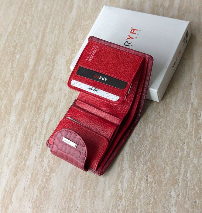 Кожаный женский кошелек KARYA 1052. Турция. Шкіряний гаманець