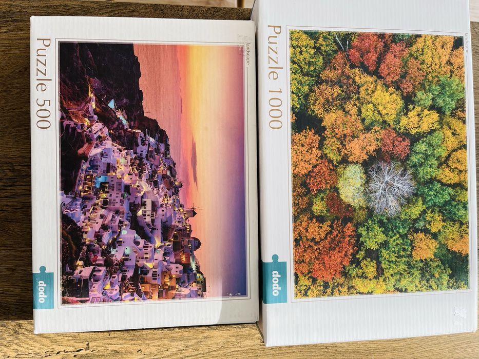 Пазли Dodo на 1000 і 500 шт. Стан нових.