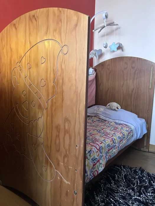 Proteções/tecidos, como novo, para grades da cama/berço