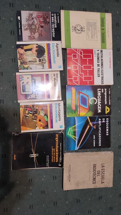 Lote Livros Mecânica, Eletricidade e Eletrónica - Cada 5 €