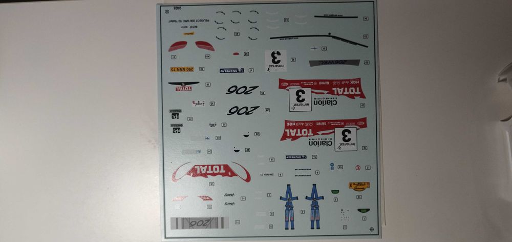 Maquette Heller Peugeot 206 WRC – 1/43 – édition 2001 – neuve/non montée - Modélisme