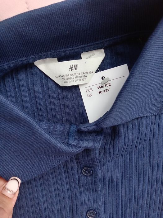 Футболка поло h&m на 6-7р
