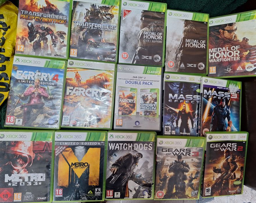 Sprzedam różne gry na xbox.360