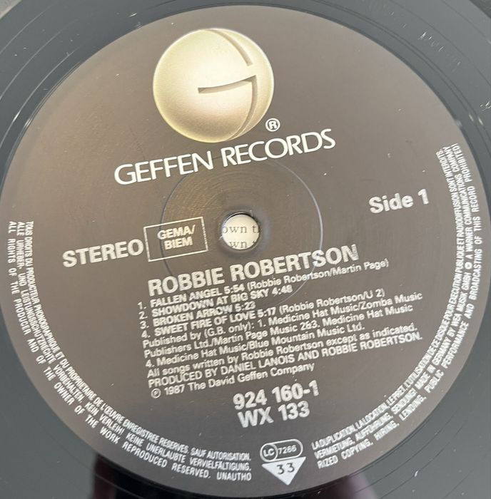 Robbie Robertson - Robbie Robertson (Winyl, 1987, EU, NM, LP, Album)