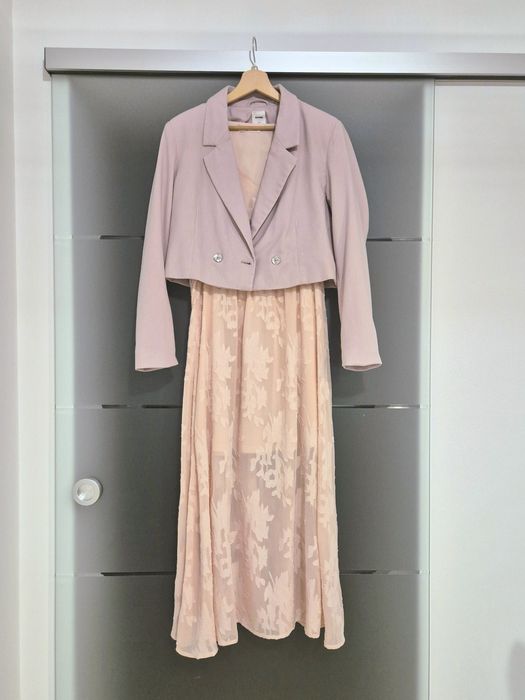 Elegancka sukienka i marynarka rozm. M/L Sinsey 38 luzne