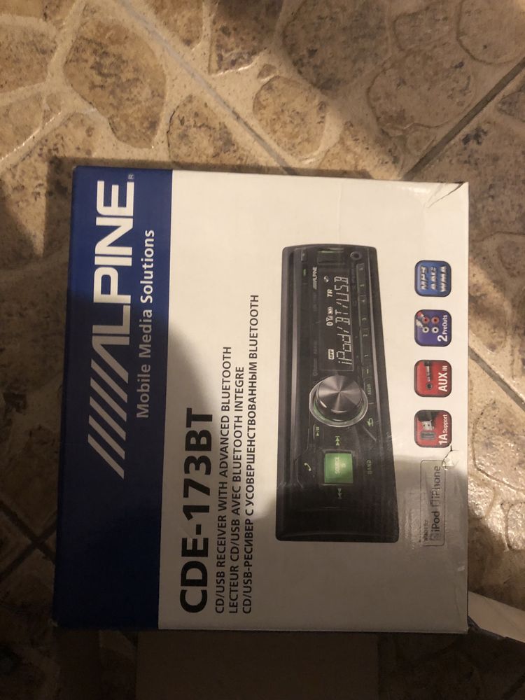 Alpine - CDE-173BT CD/USB RECEIVER WITH ADVANCED BLUETOOTH