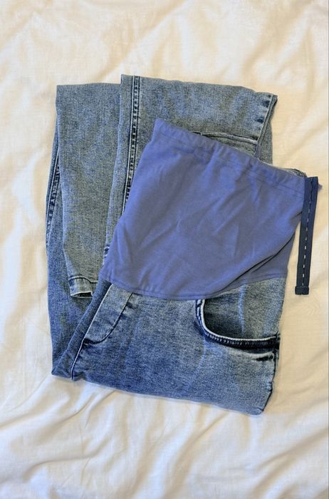 Продам джинси МОМ блакитні для вагітних