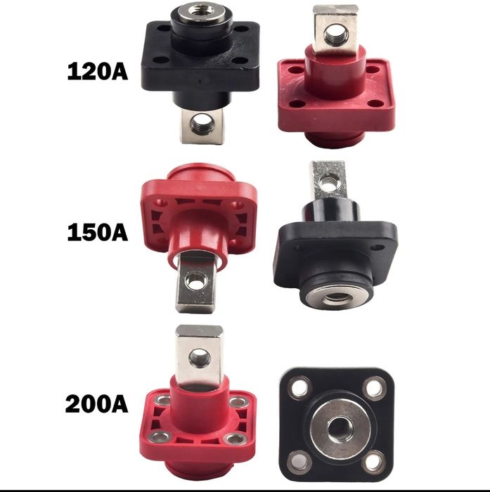 Клеммы проходные для аккумулятора LiFePO4  120A 150А 200А корпусные