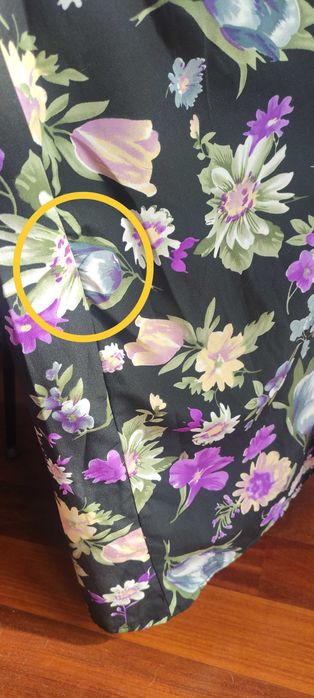 Sukienka w fioletowe kwiaty