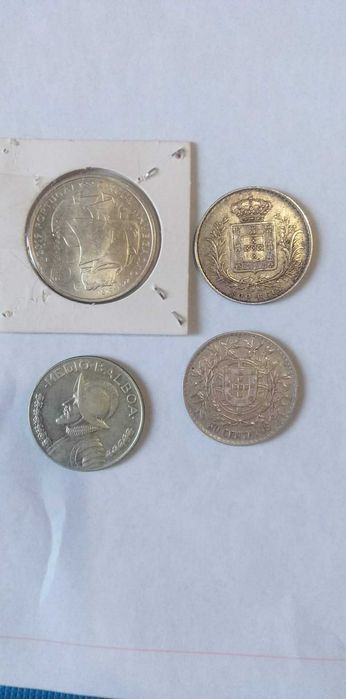 Lote de moedas de prata