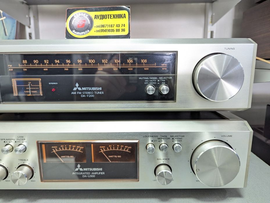 Hi-Fi Стерео усилитель Mitsubishi DA-U300/F200. 2х70 Вт. JAPAN
