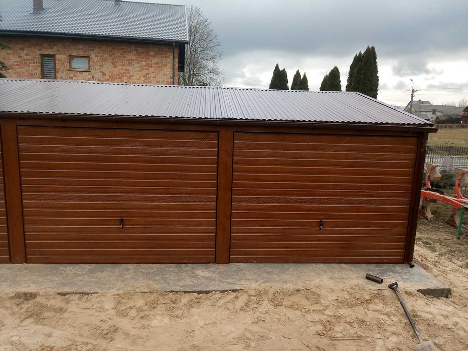garaż blaszany 12x6, 6x6, 7x5, drewnopodobny, blaszaki, hale