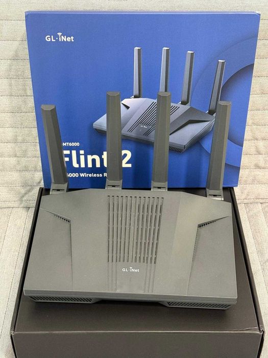 Roteador WiFi 6 GL.iNet GL-MT6000 (Flint 2)