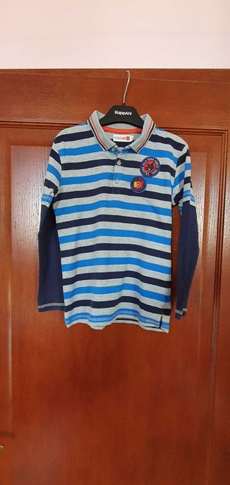 Bluza bluzka polo w paski dla chłopca 8 lat rozmiar 128