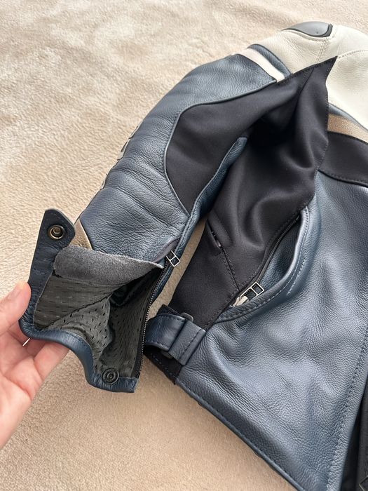 Casaco de mota Dainese Rapida Lady em pele — Tamanho 40 (senhora) — Como novo