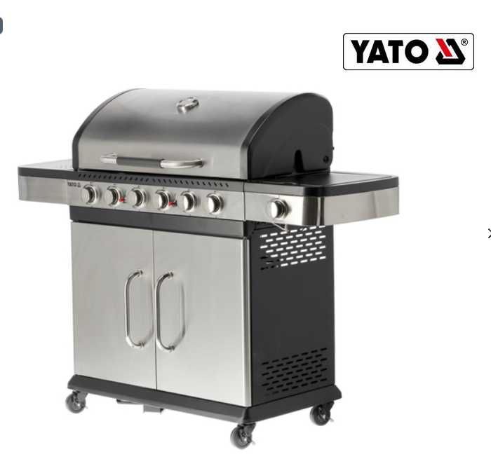 YG-20004 GRILL GAZOWY ZUSHI 6+1 STAL NIERDZEWNA 20,2KW nowy pokrowiec gratis