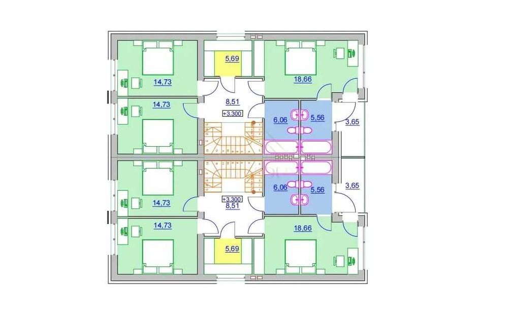 Дуплекс 160 м2  | Ділянка 3.7 сотки | Міські комунікації | Розтермінування