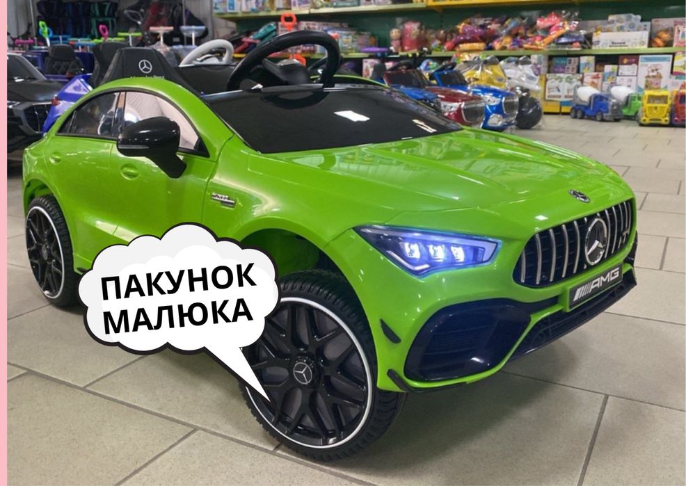 Детский электромобиль, Мерседес полноприводный, двухместная машинка.