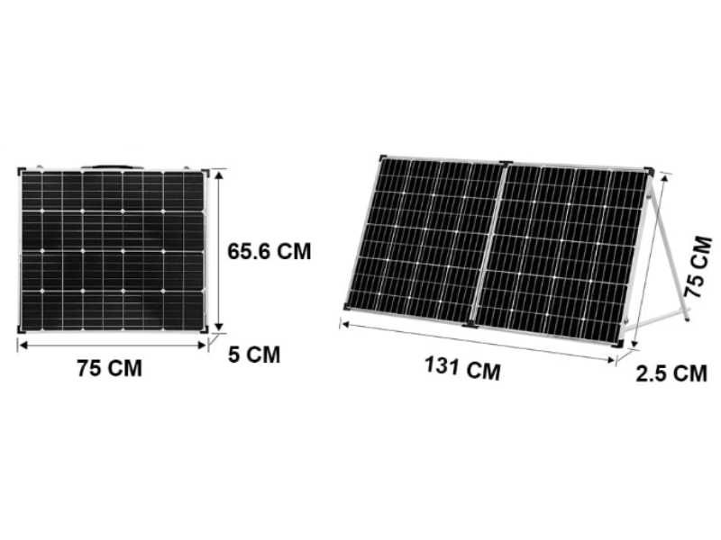Przenośny PANEL SŁONECZNY z regulatorem ładowania