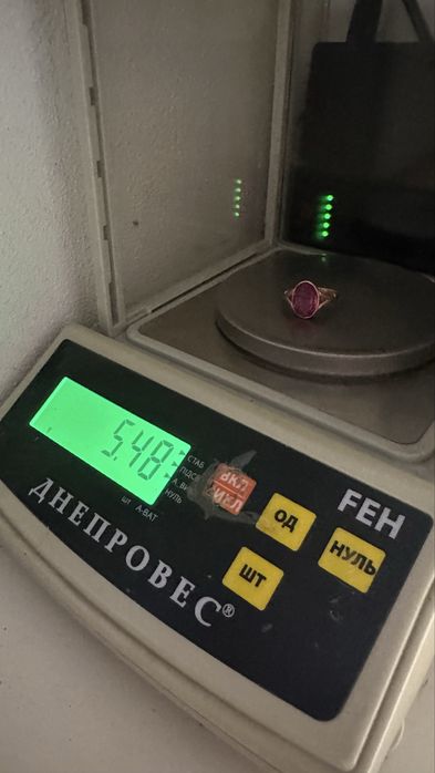 Кольцо золотое 583 СССР со звездой вес 5,48 р.19 каблучка