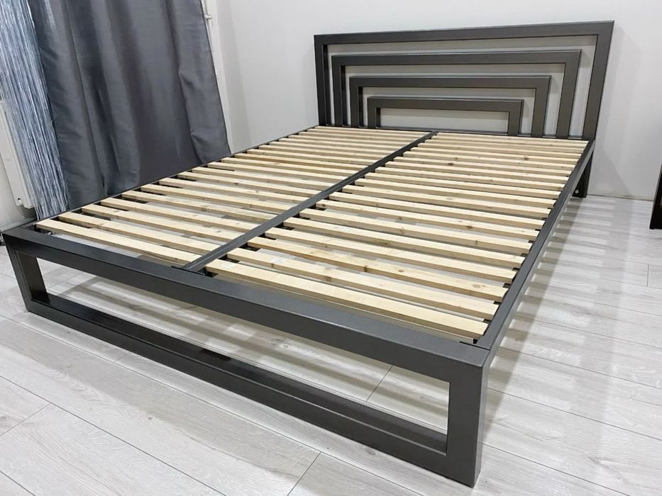 Łóżko loft nowoczesne stalowe