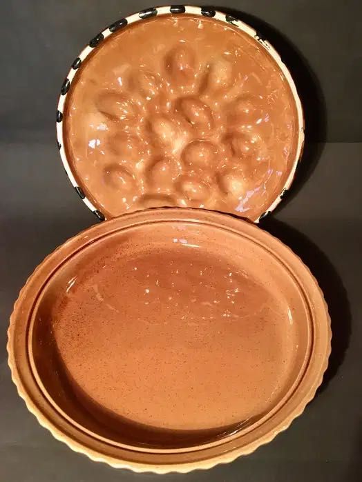 TRAVESSA RÚSTICA (com tampa) - sem uso - 31 x 16,5 cm/s