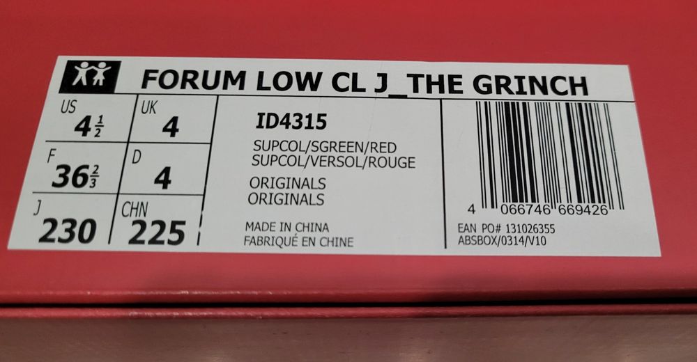 Buty Adidas Forum Grinch 36 2/3