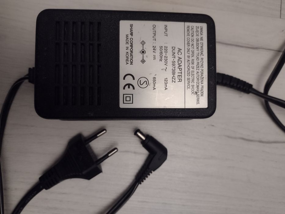 Oryginalny zasilacz ładowarka kasa Sharp ER-A237P adapter 650mA