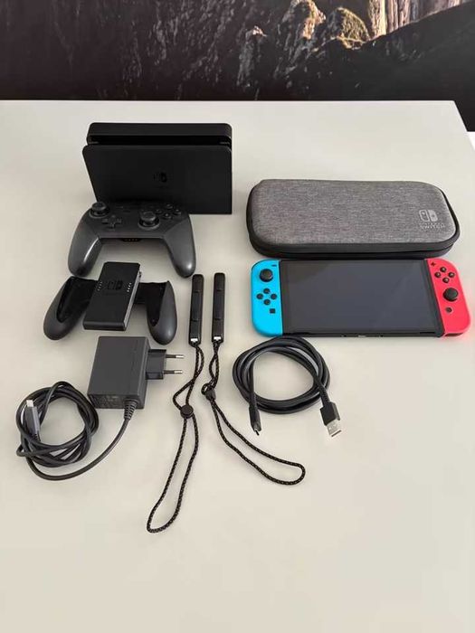 Konsola Nintendo Switch Oled Pełny Zestaw