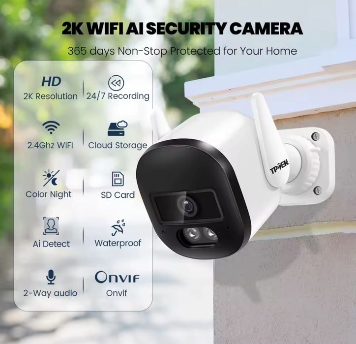 ICSee 3мп Камера Tptek bullet відеонагляд  вулична