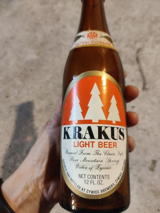 Butelka Krakus light beer, kolekcjonerska