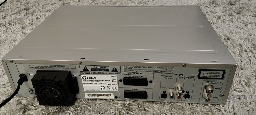 Magnetowid Nagrywarka VHS DVD HDD FUNAI HDR-A2635 Hi-Fi 6 głowic pilot